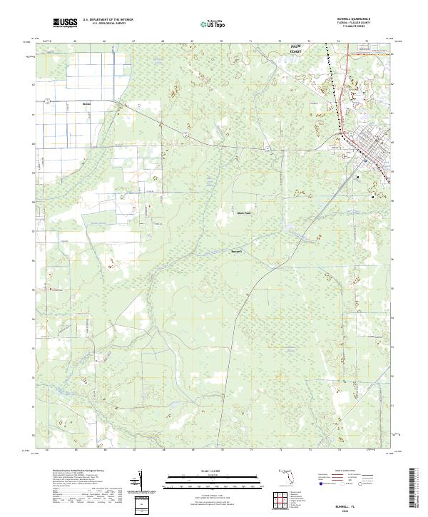 USGS Topographic Map – Bunnell