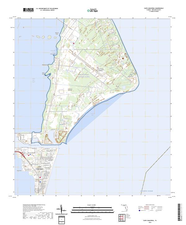 USGS Topographic Map – Cape Canaveral
