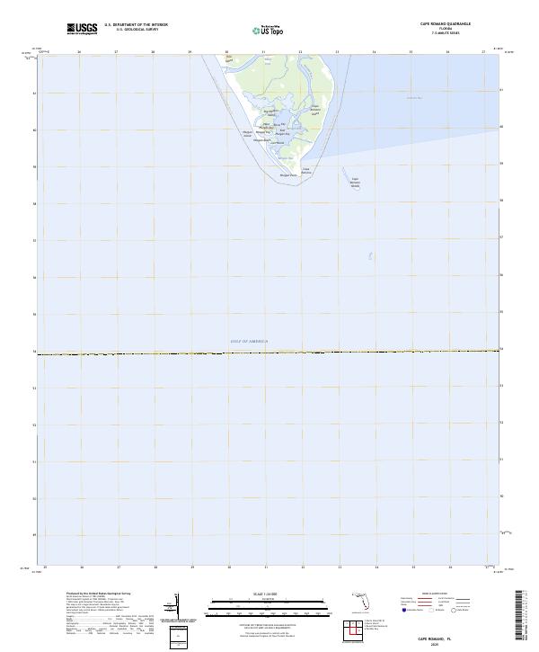 USGS Topographic Map – Cape Romano