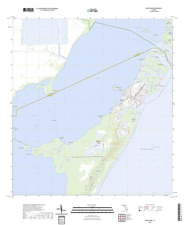 USGS Topographic Map – Card Sound