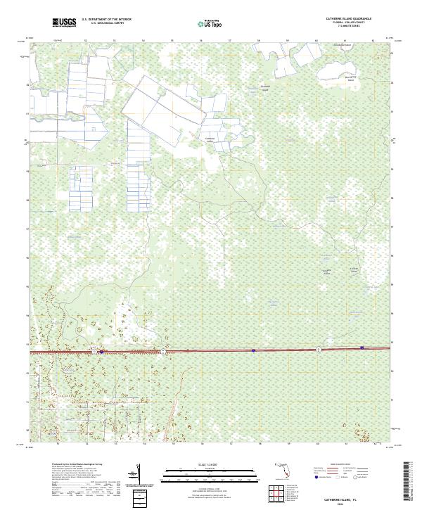 USGS Topographic Map – Catherine Island