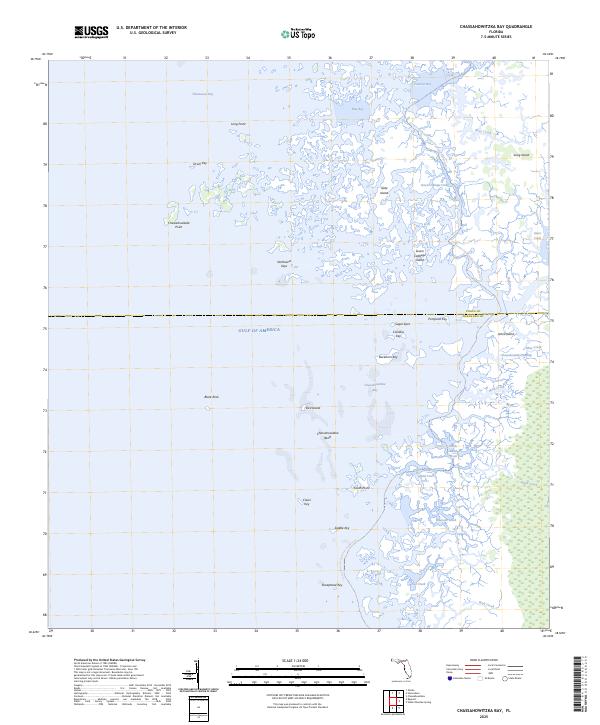 USGS Topographic Map – Chassahowitzka Bay
