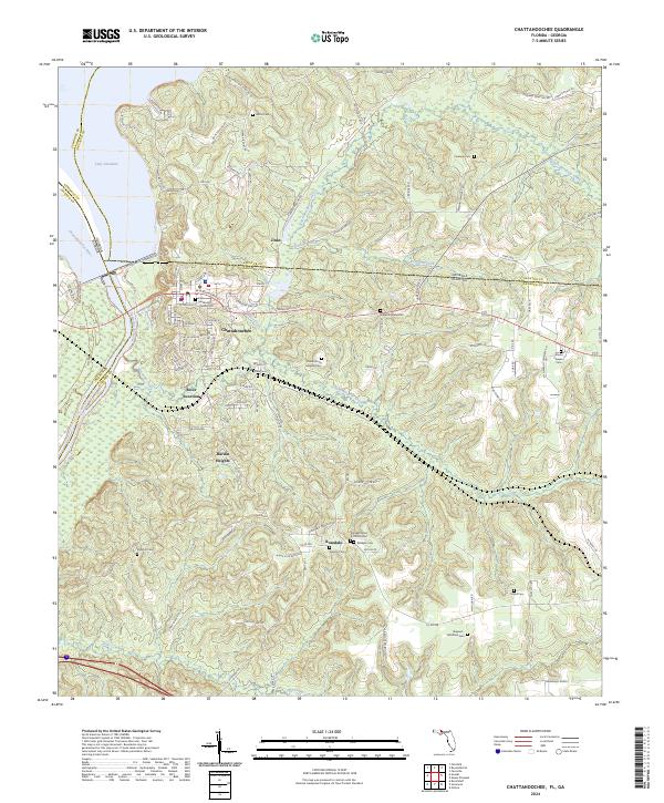 USGS Topographic Map – Chattahoochee