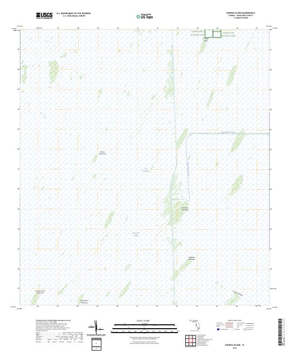 USGS Topographic Map – Chekika Island