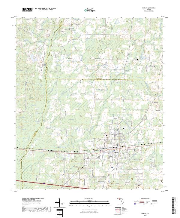 USGS Topographic Map – Chipley