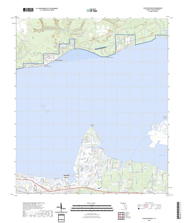 USGS Topographic Map – Choctaw Beach