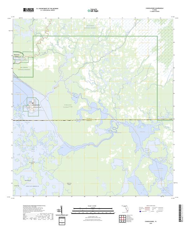 USGS Topographic Map – Chokoloskee