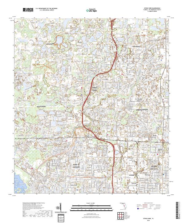 USGS Topographic Map – Citrus Park