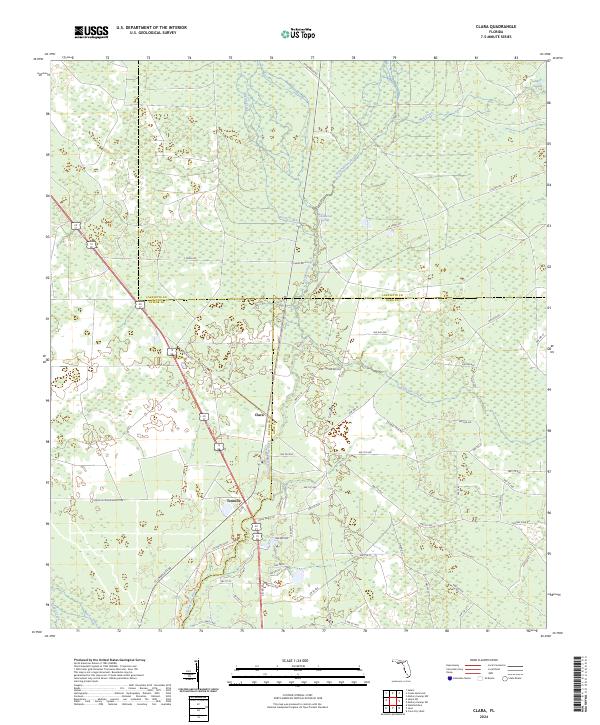 USGS Topographic Map – Clara