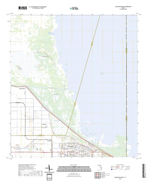 USGS Topographic Map – Clewiston North