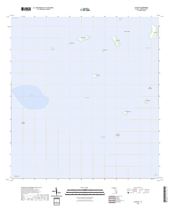 USGS Topographic Map – Clive Key