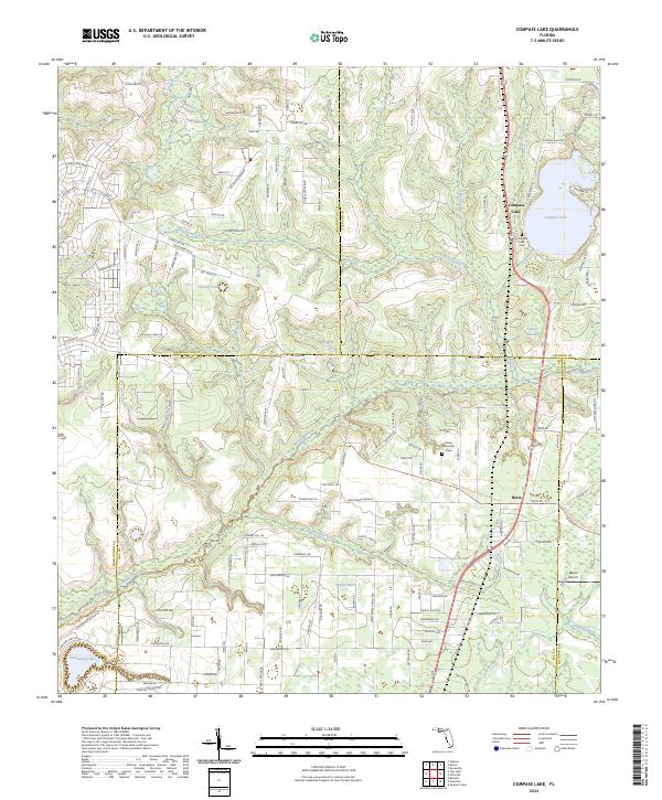 USGS Topographic Map – Compass Lake