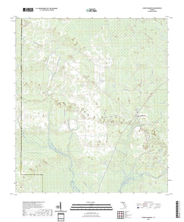 USGS Topographic Map – Cooks Hammock