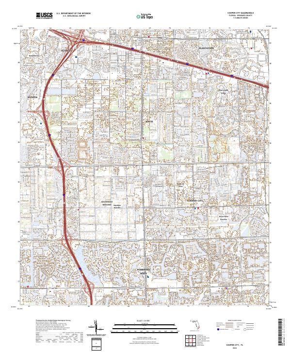 USGS Topographic Map – Cooper City