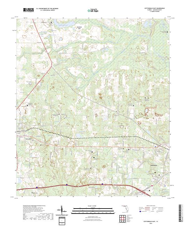 USGS Topographic Map – Cottondale East