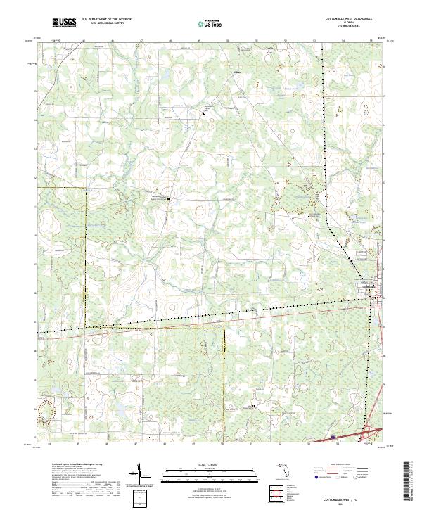 USGS Topographic Map – Cottondale West
