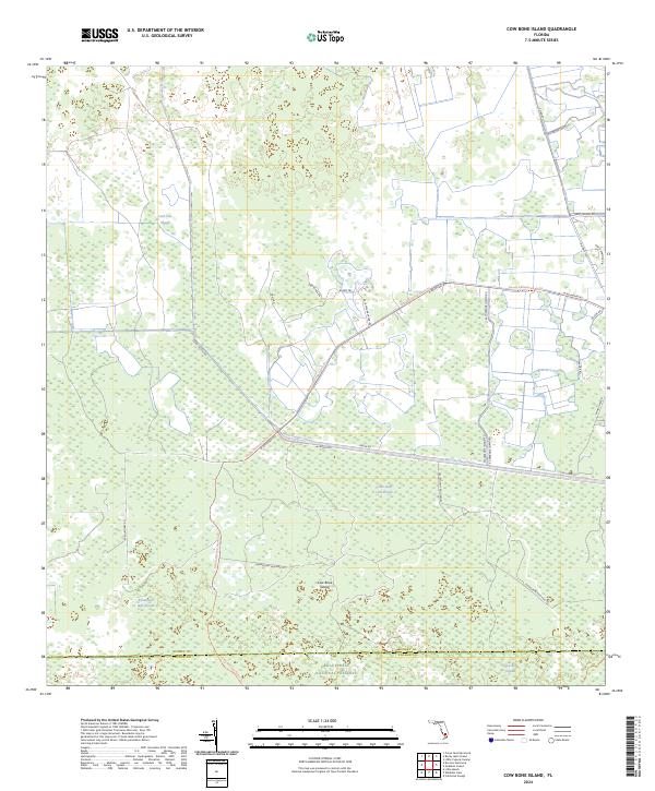 USGS Topographic Map – Cow Bone Island