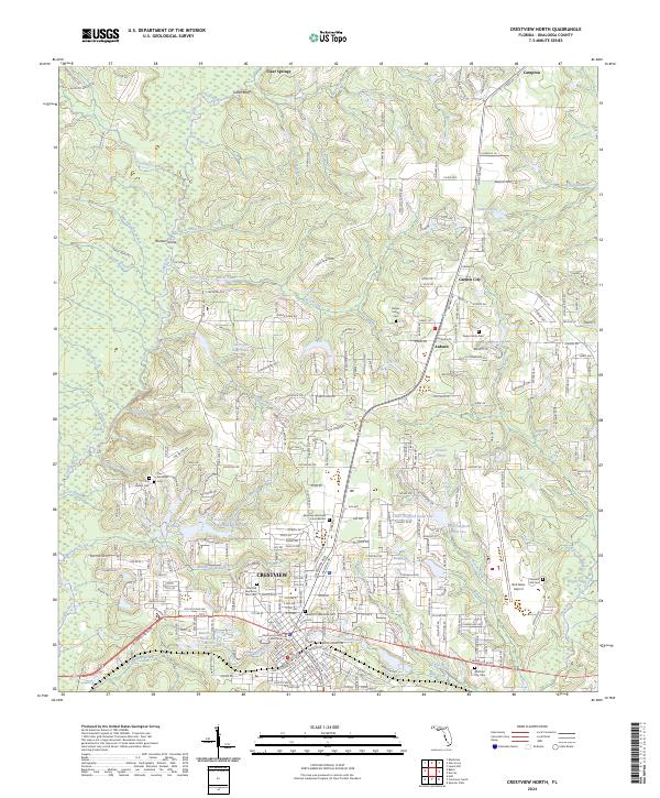 USGS Topographic Map – Crestview North