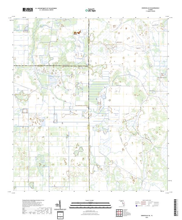 USGS Topographic Map – Crewsville SE