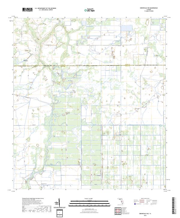 2024 Map of Crewsville SW, 2024 Print