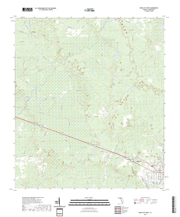 USGS Topographic Map – Cross City West