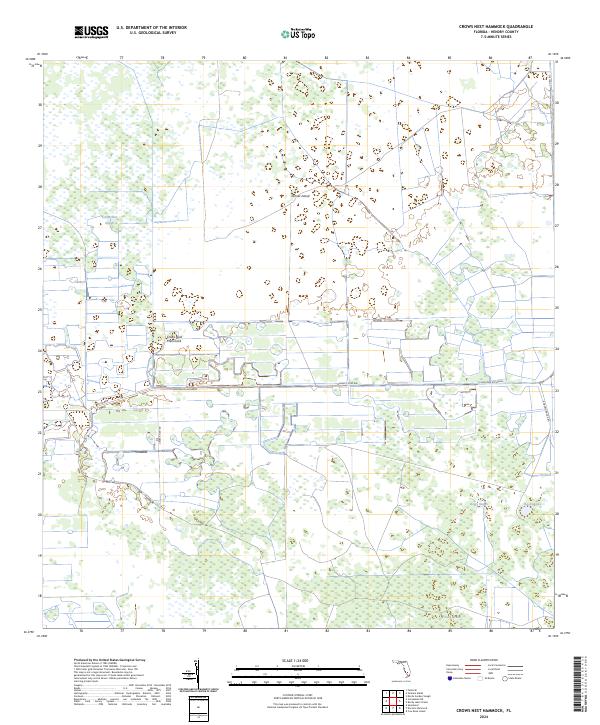 USGS Topographic Map – Crows Nest Hammock