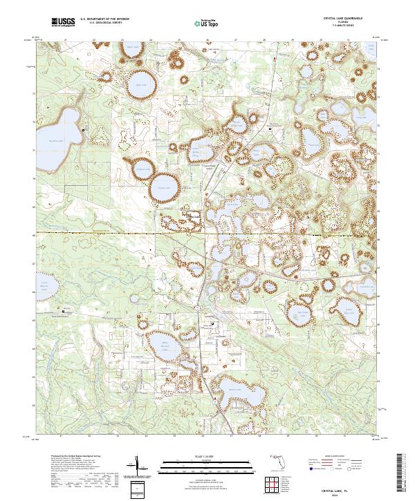 USGS Topographic Map – Crystal Lake