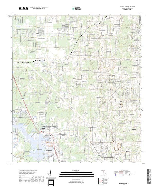 USGS Topographic Map – Crystal River