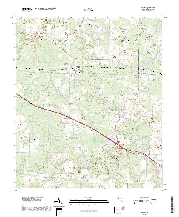 USGS Topographic Map – Cypress