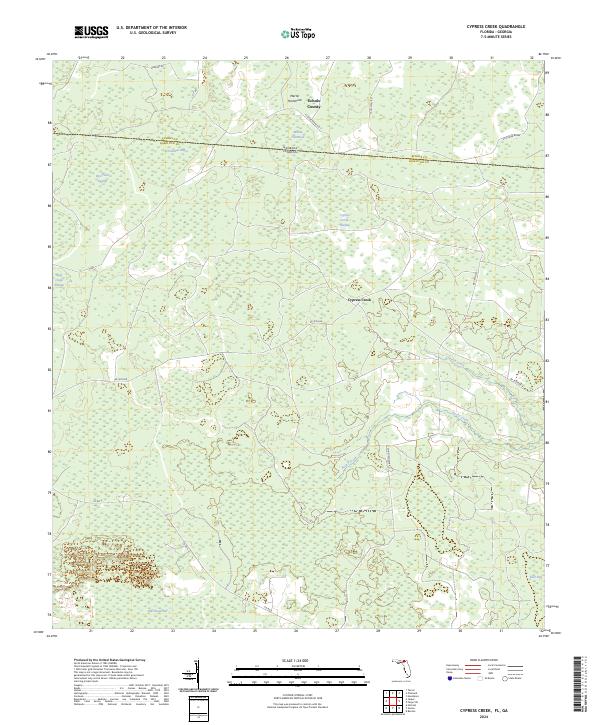 USGS Topographic Map – Cypress Creek
