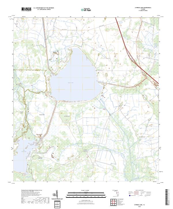 USGS Topographic Map – Cypress Lake