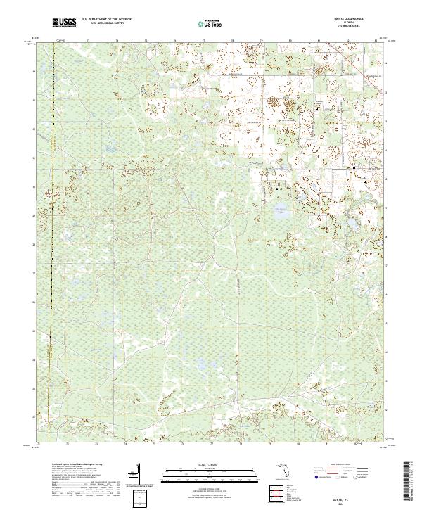 USGS Topographic Map – Day SE