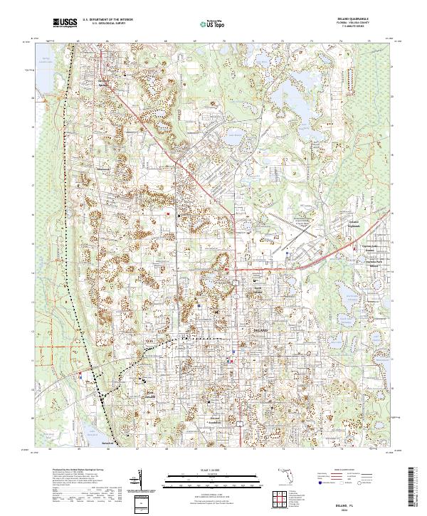 USGS Topographic Map – DeLand