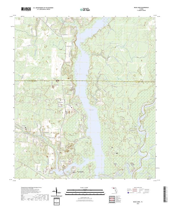 USGS Topographic Map – Dead Lakes