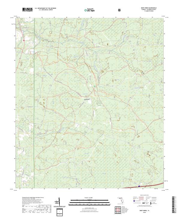 USGS Topographic Map – Deep Creek