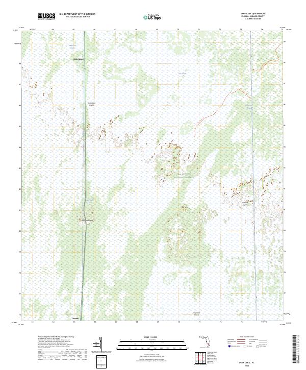 USGS Topographic Map – Deep Lake