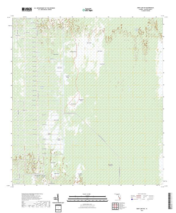 USGS Topographic Map – Deep Lake SW