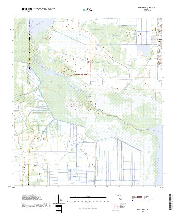 USGS Topographic Map – Deer Park NE