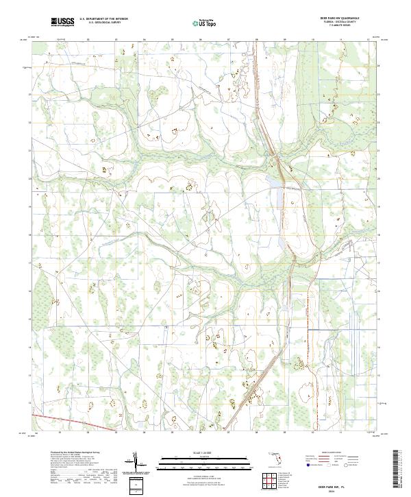 2024 Map of Deer Park NW, 2024 Print