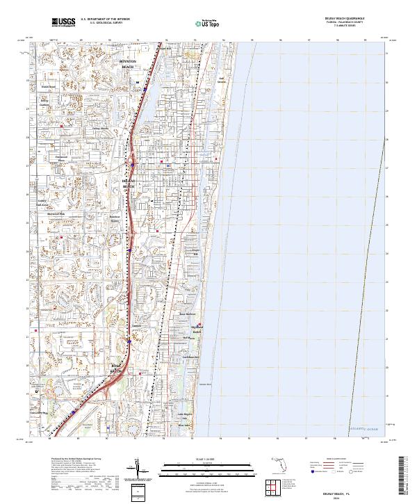 USGS Topographic Map – Delray Beach