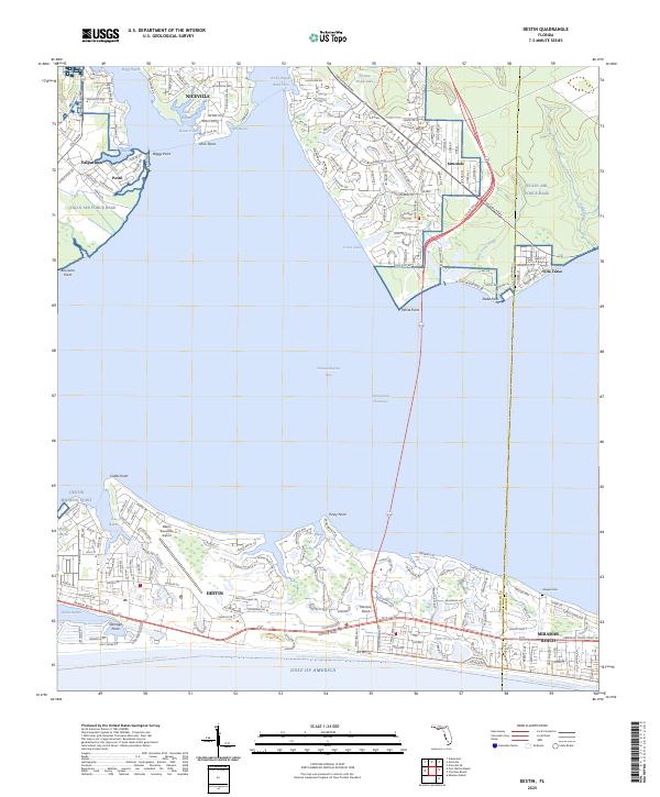 USGS Topographic Map – Destin