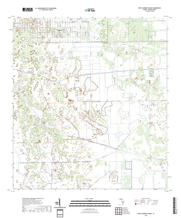 USGS Topographic Map – Devils Garden Slough