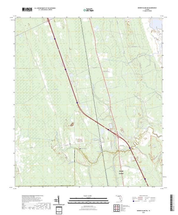 USGS Topographic Map – Dinner Island NE