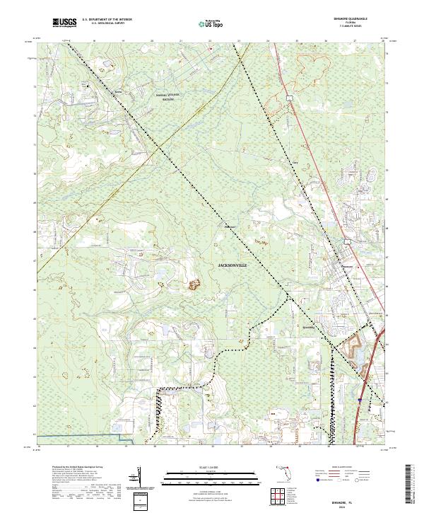 USGS Topographic Map – Dinsmore
