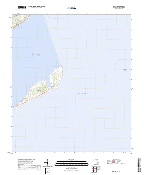 USGS Topographic Map – Dog Island