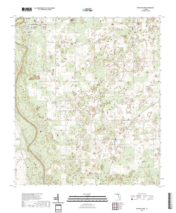 USGS Topographic Map – Dowling Park