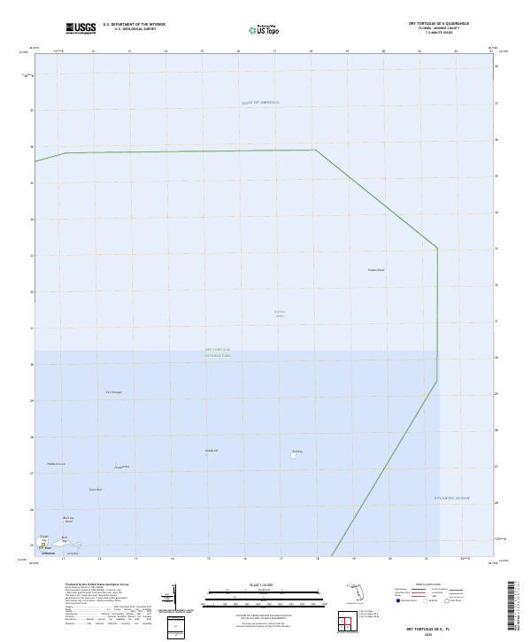 USGS Topographic Map – Dry Tortugas OE E