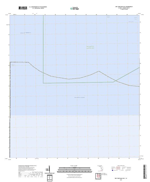 USGS Topographic Map – Dry Tortugas OE S