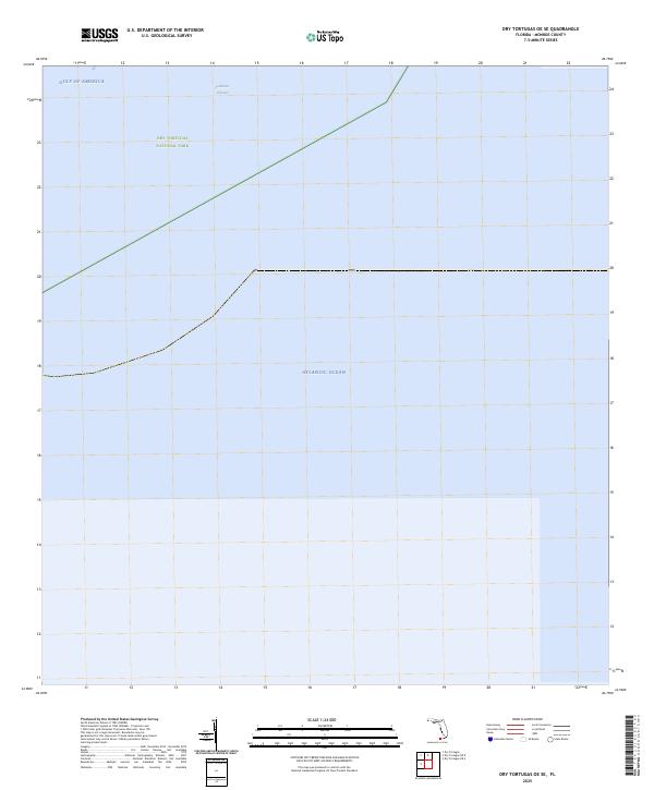 USGS Topographic Map – Dry Tortugas OE SE