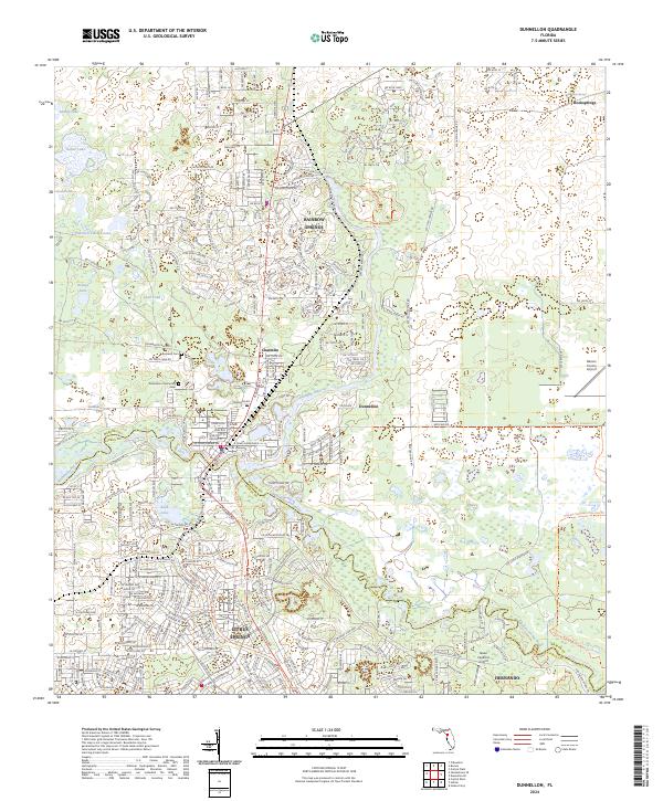 USGS Topographic Map – Dunnellon